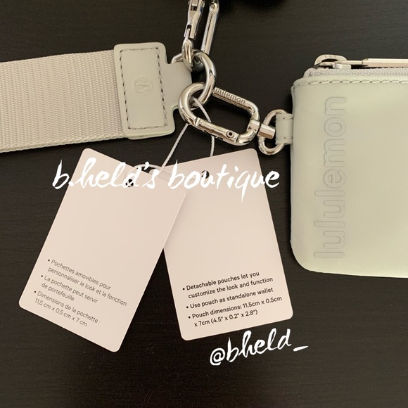 lululemon Dual Pouch Wristlet in No Limits White Multi/Vapor One Size New NWT
